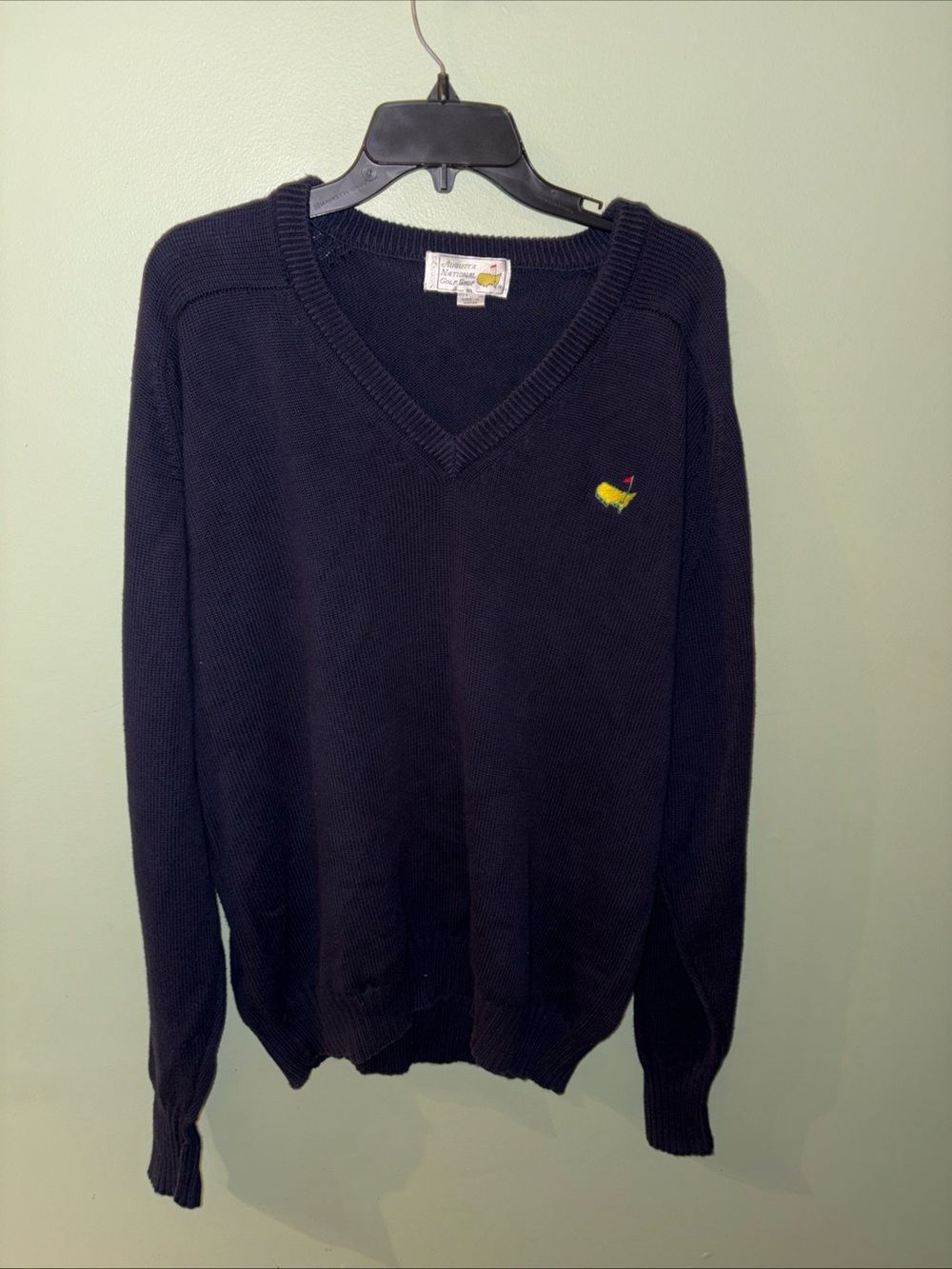 Vintage Masters Augusta National Men's Sweater Amen Corner Size XL Navy